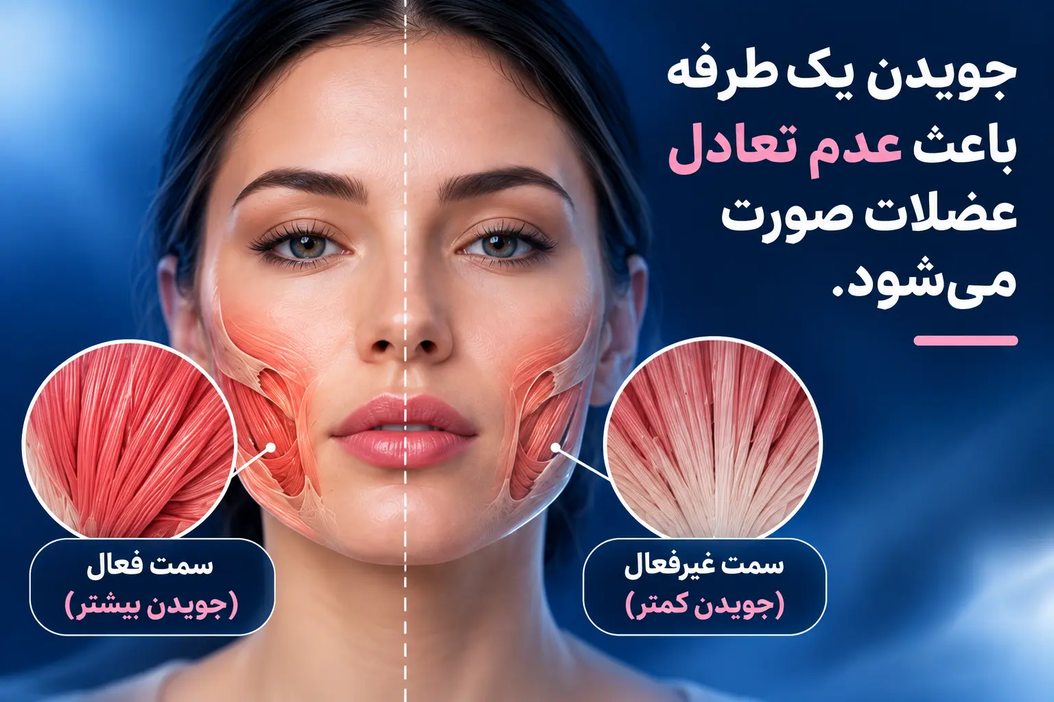 چرا بعضی افراد فقط با یک سمت دهان غذا می‌خورند؟