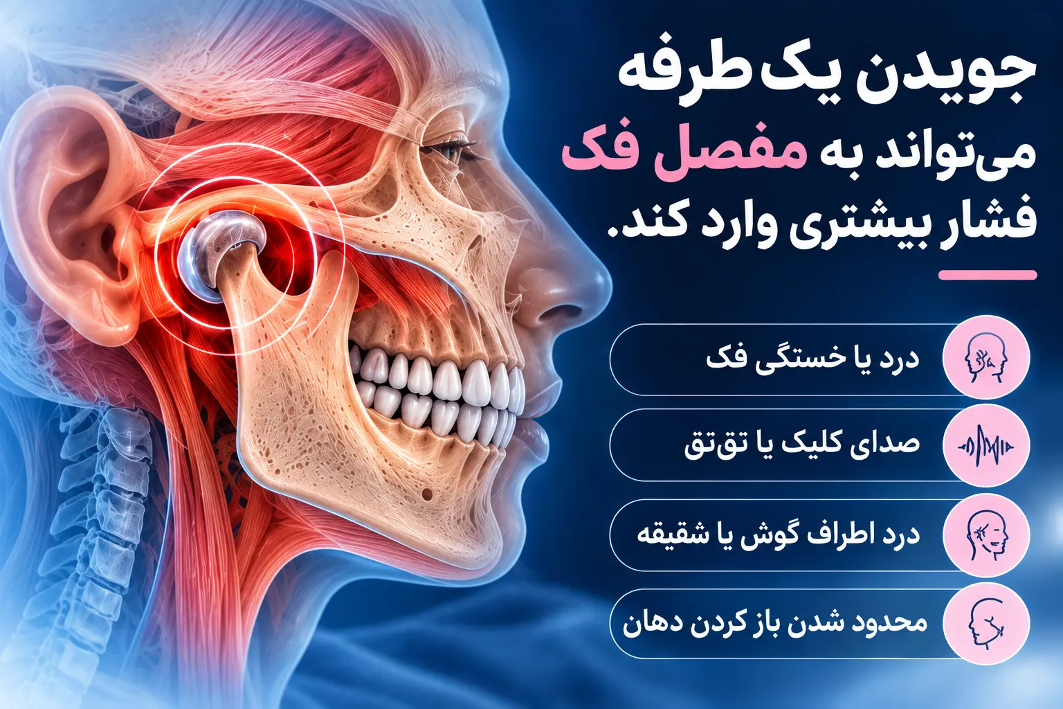 آیا جویدن فقط با یک طرف می‌تواند روی تقارن صورت تأثیر بگذارد؟